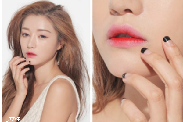 韩国咬唇妆的画法,瞬间变成可爱少女